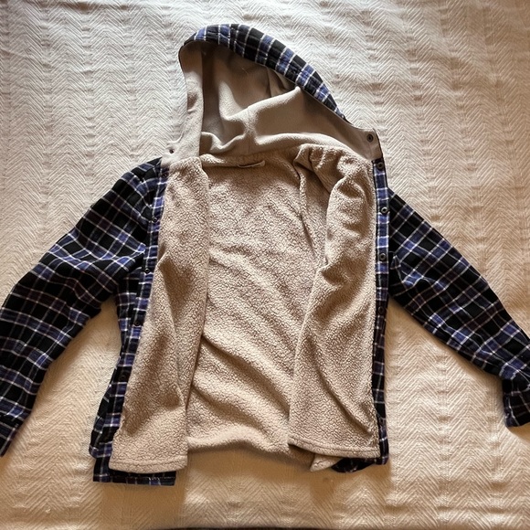 Plaid Print Hoodie - Picture 3 of 4